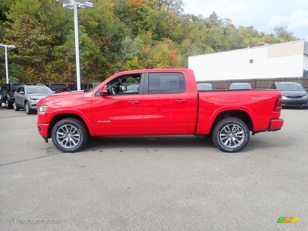 Flame Red 2021 Ram 1500 Laramie Crew Cab 4x4 Exterior Photo #139944213