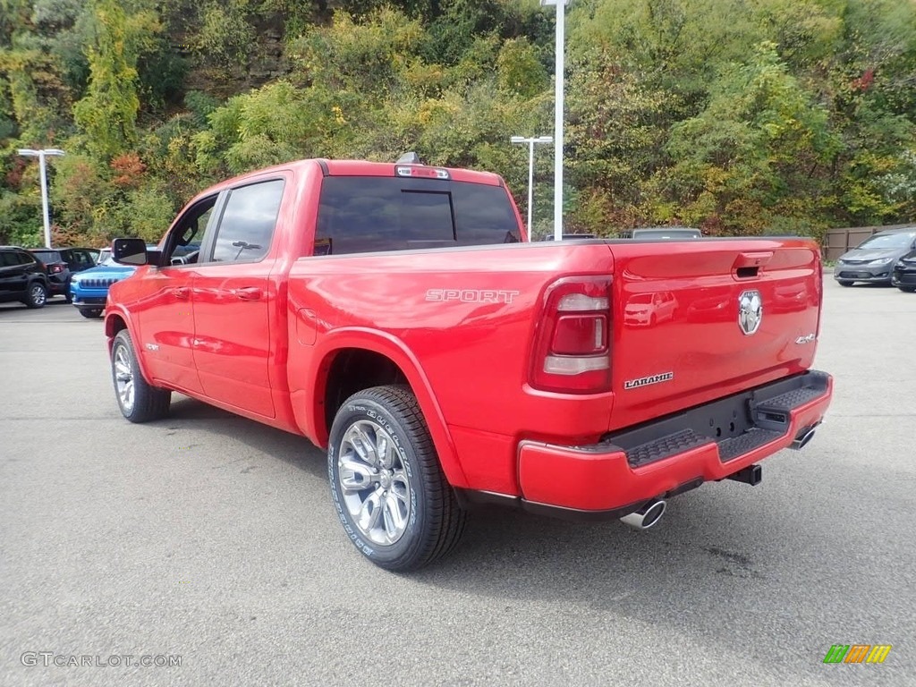 Flame Red 2021 Ram 1500 Laramie Crew Cab 4x4 Exterior Photo #139944240
