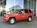2004 Flame Red Jeep Liberty Limited  photo #3