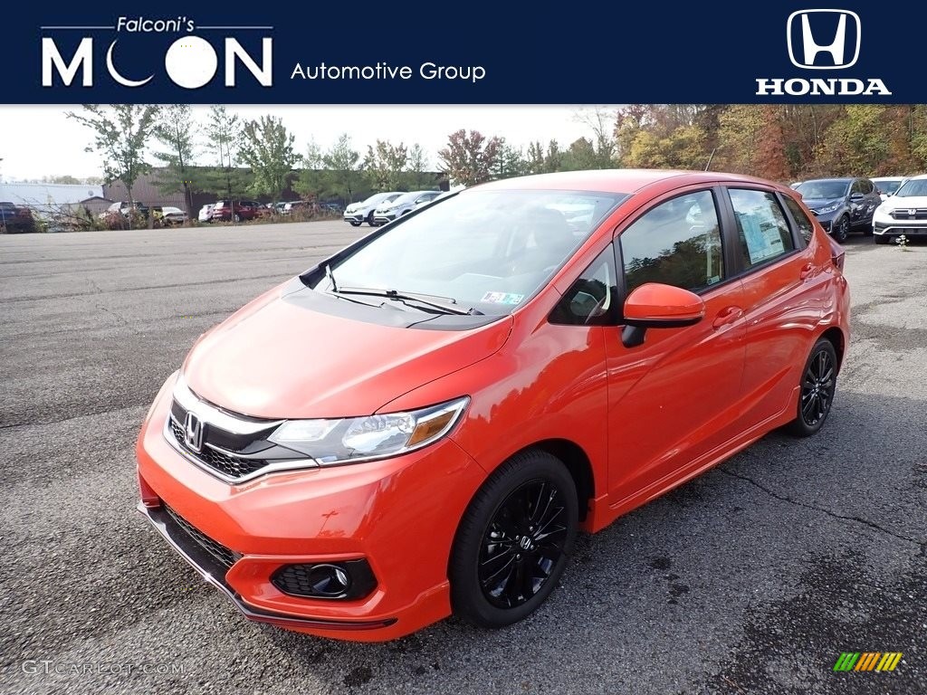 Orange Fury Honda Fit