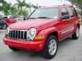 2005 Flame Red Jeep Liberty Limited  photo #7