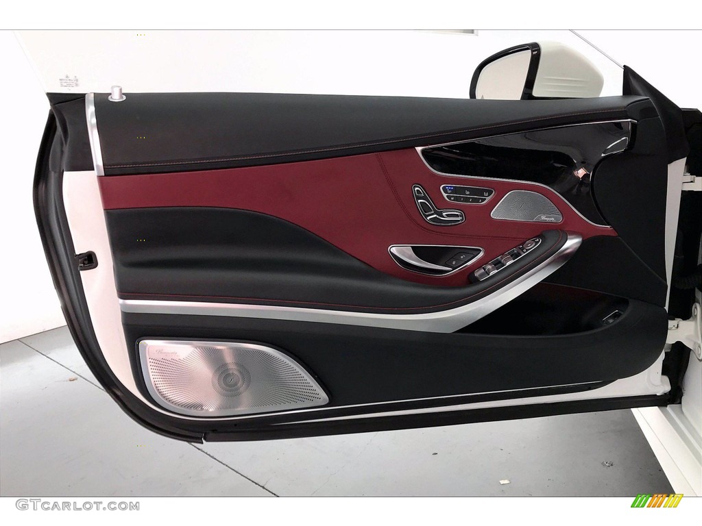 2017 Mercedes-Benz S 550 4Matic Coupe designo Bengal Red/Black Door Panel Photo #139946046
