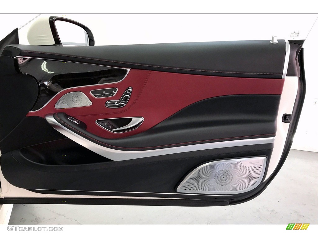 2017 Mercedes-Benz S 550 4Matic Coupe designo Bengal Red/Black Door Panel Photo #139946079