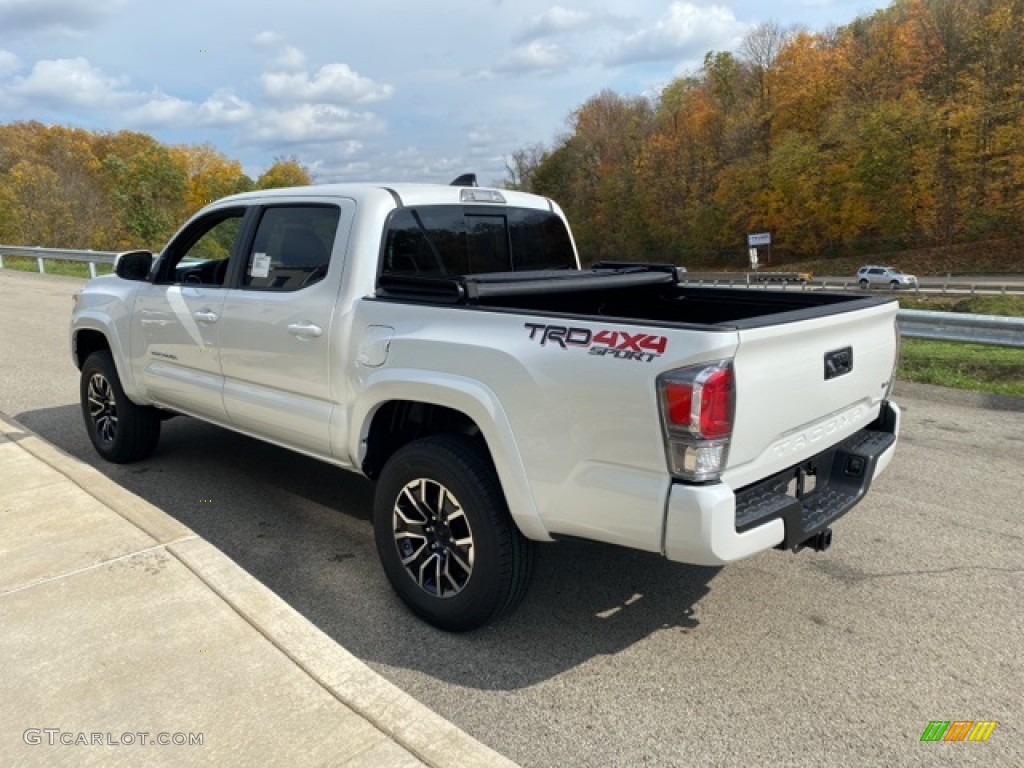 2021 Tacoma TRD Sport Double Cab 4x4 - Wind Chill Pearl / TRD Cement/Black photo #2