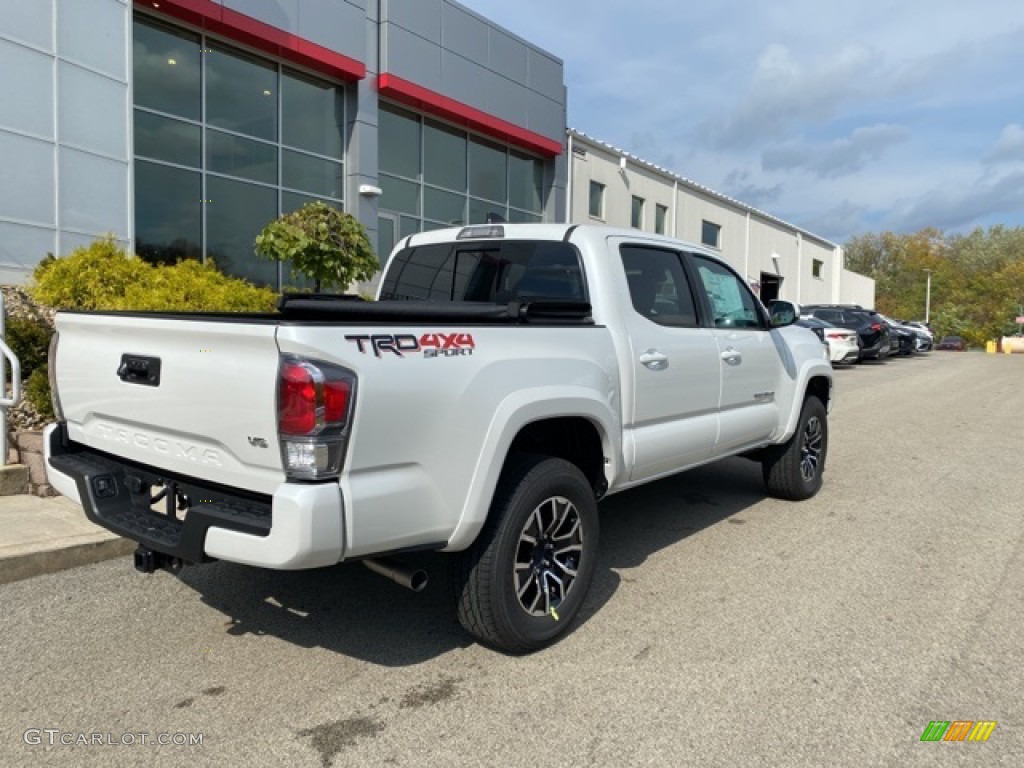 2021 Tacoma TRD Sport Double Cab 4x4 - Wind Chill Pearl / TRD Cement/Black photo #17