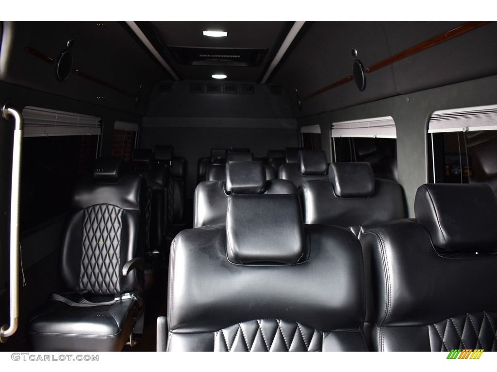 Black Interior 2016 Mercedes-Benz Sprinter 3500 High Roof Passenger Conversion Van Photo #139947381