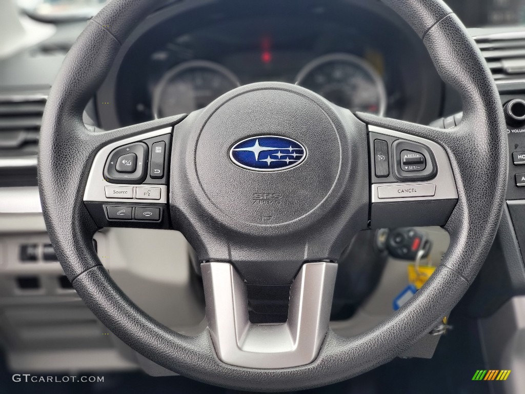 2017 Subaru Forester 2.5i Gray Steering Wheel Photo #139947663