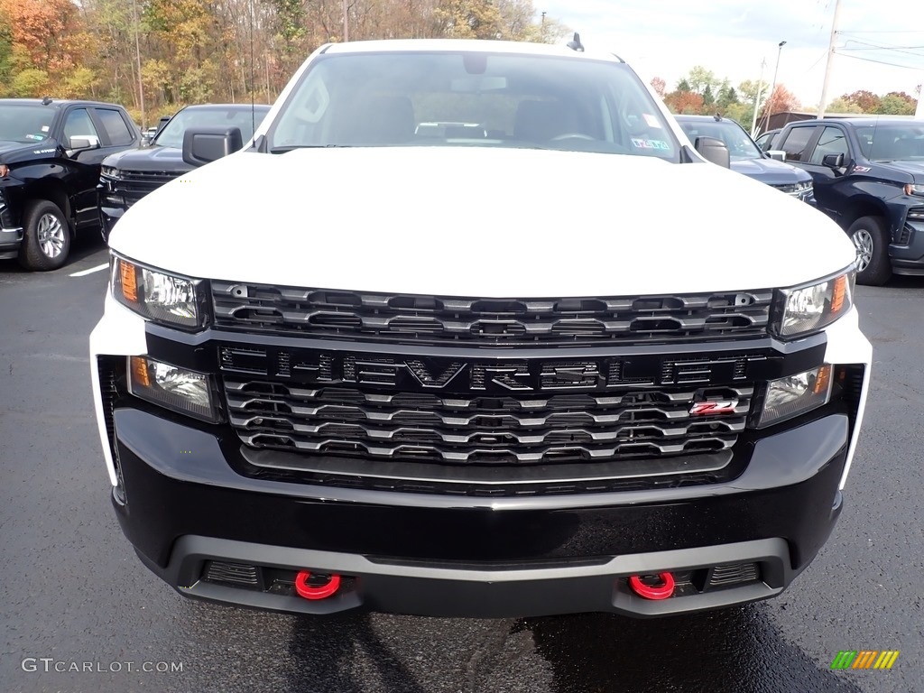 Summit White 2021 Chevrolet Silverado 1500 Custom Trail Boss Crew Cab 4x4 Exterior Photo #139947843