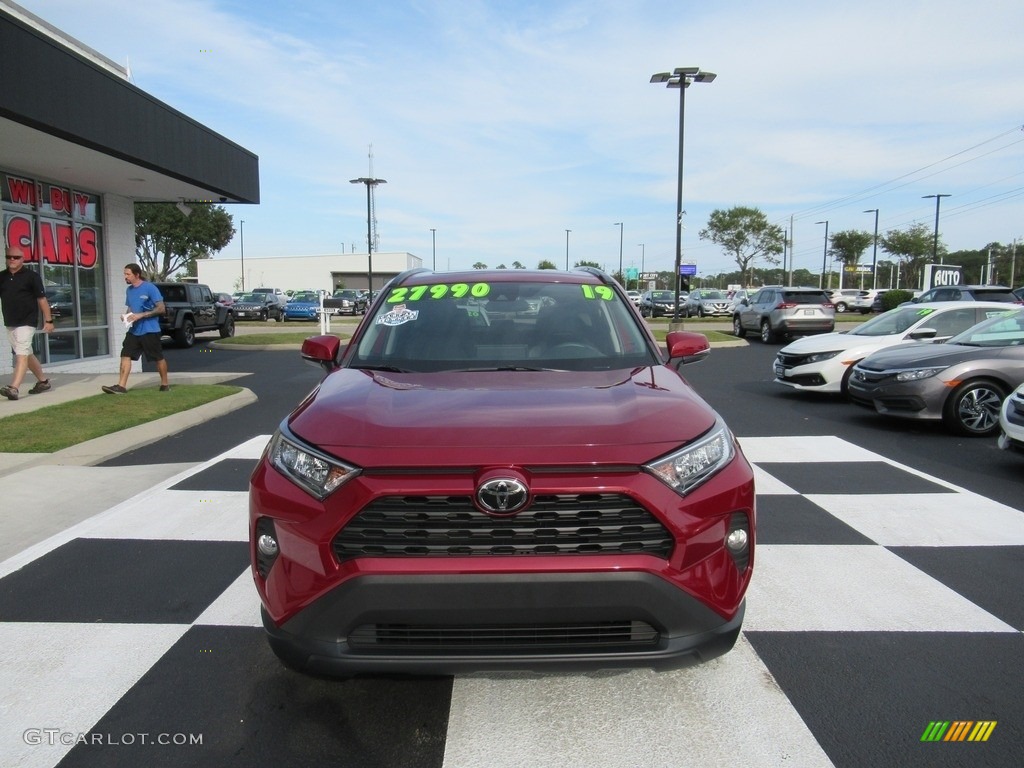 2019 RAV4 XLE - Ruby Flare Pearl / Black photo #2