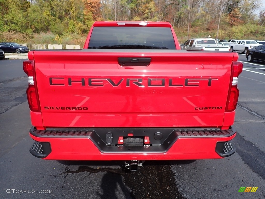 2021 Silverado 1500 Custom Double Cab 4x4 - Red Hot / Jet Black photo #4