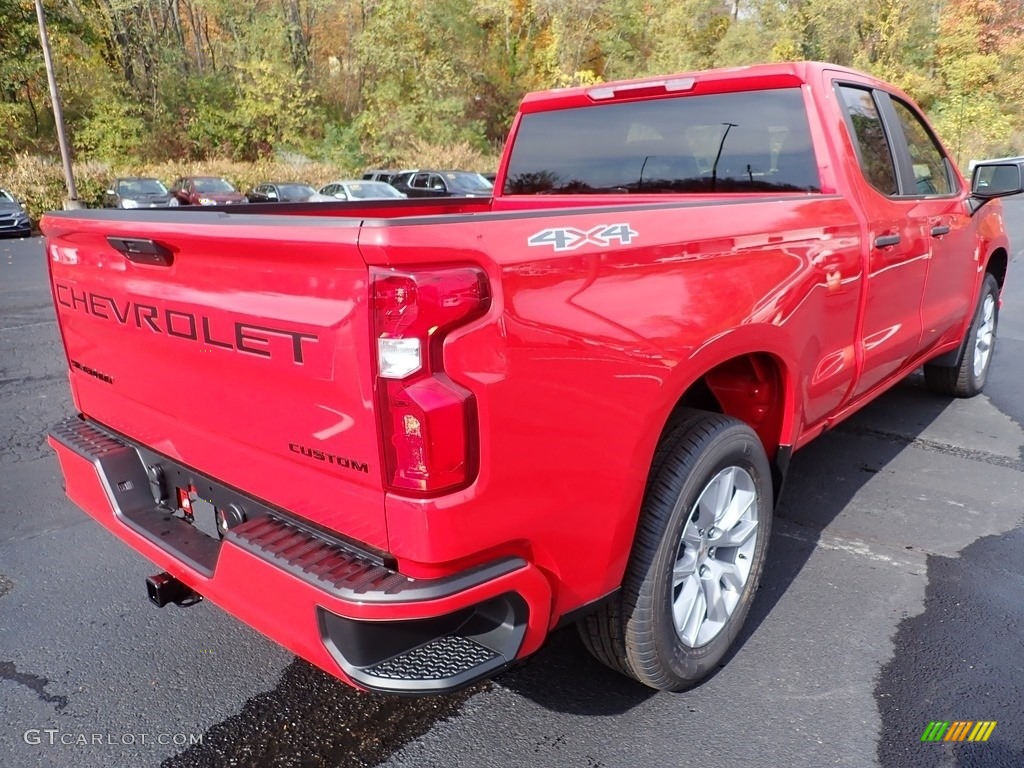 Red Hot 2021 Chevrolet Silverado 1500 Custom Double Cab 4x4 Exterior Photo #139948101