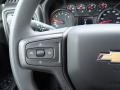 Jet Black 2021 Chevrolet Silverado 1500 Custom Double Cab 4x4 Steering Wheel