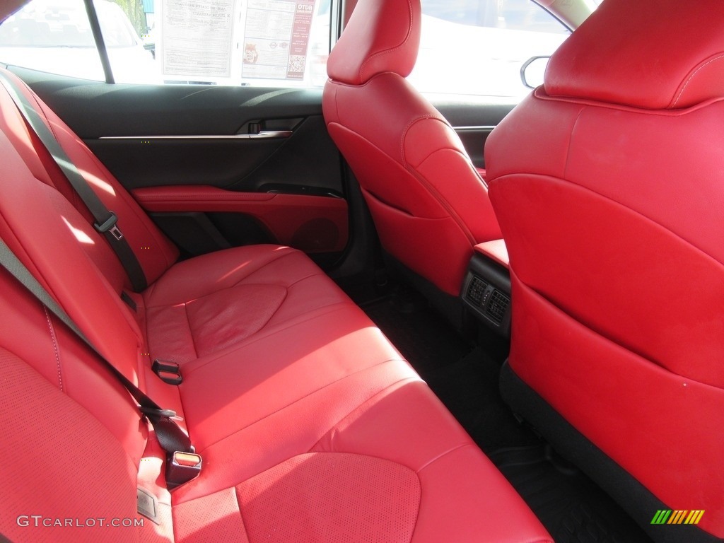 Cockpit Red Interior 2020 Toyota Camry XSE Photo #139948548