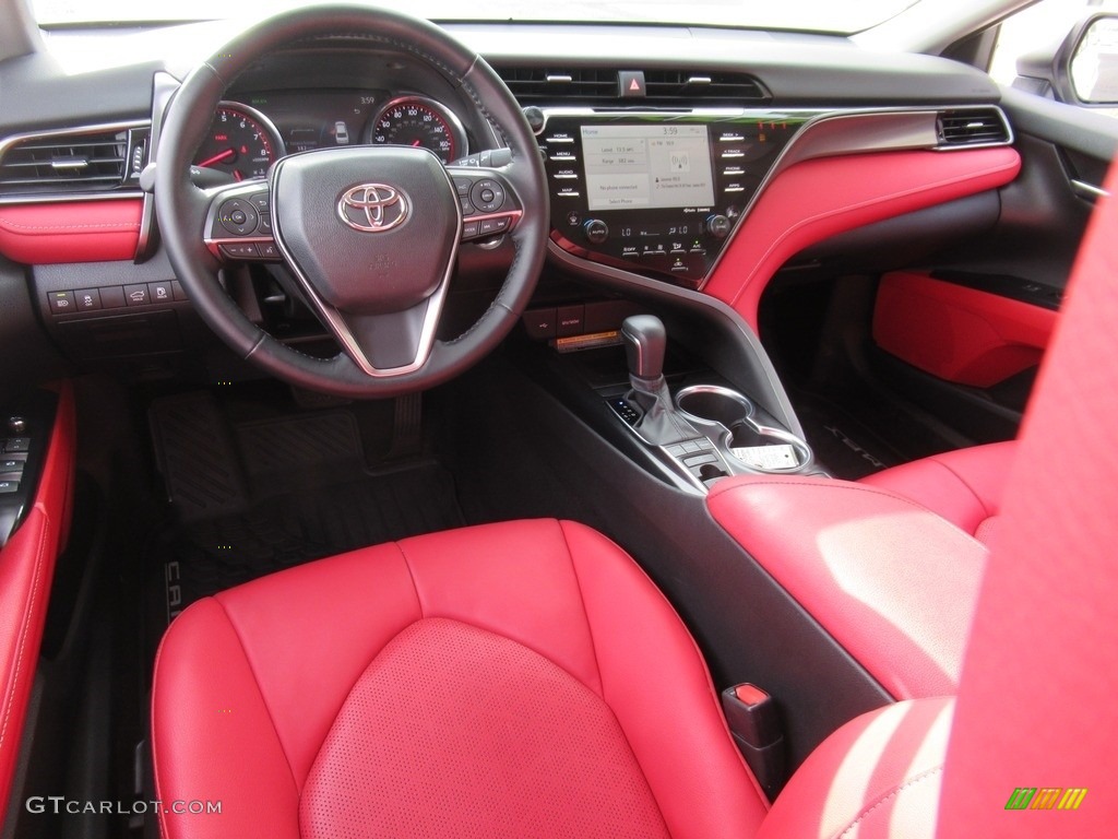 2020 Camry XSE - Wind Chill Pearl / Cockpit Red photo #14