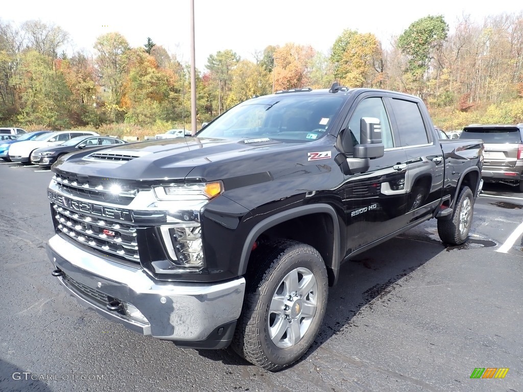 Black 2021 Chevrolet Silverado 2500HD LTZ Crew Cab 4x4 Exterior Photo #139948722