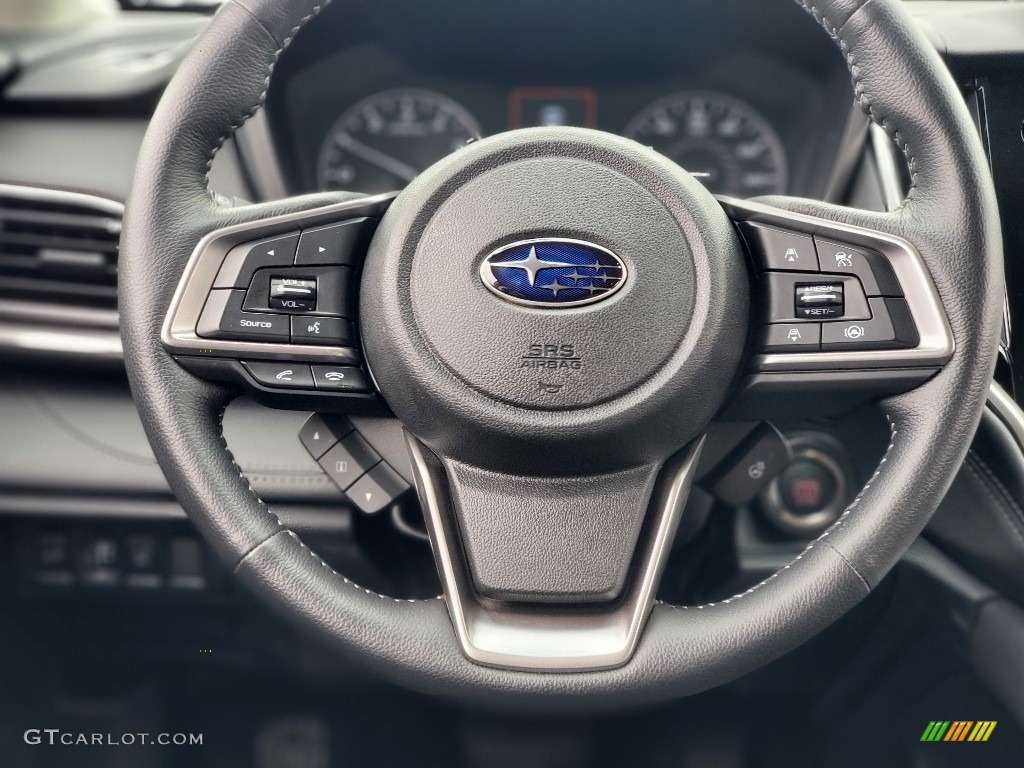 2020 Subaru Outback 2.5i Limited Slate Black Steering Wheel Photo #139949406
