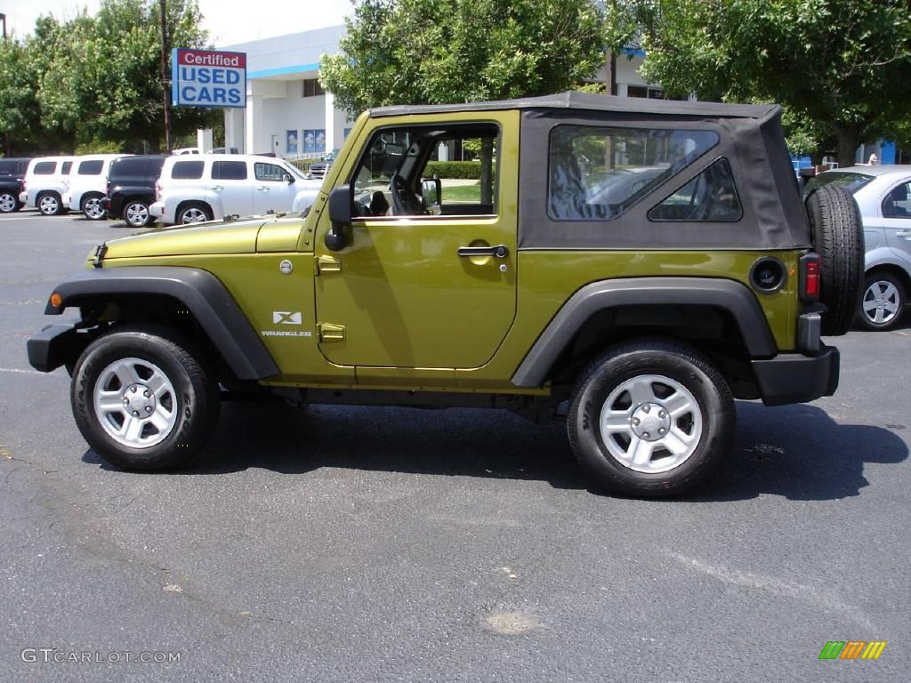 2007 Wrangler X 4x4 - Rescue Green Metallic / Dark Slate Gray/Medium Slate Gray photo #5