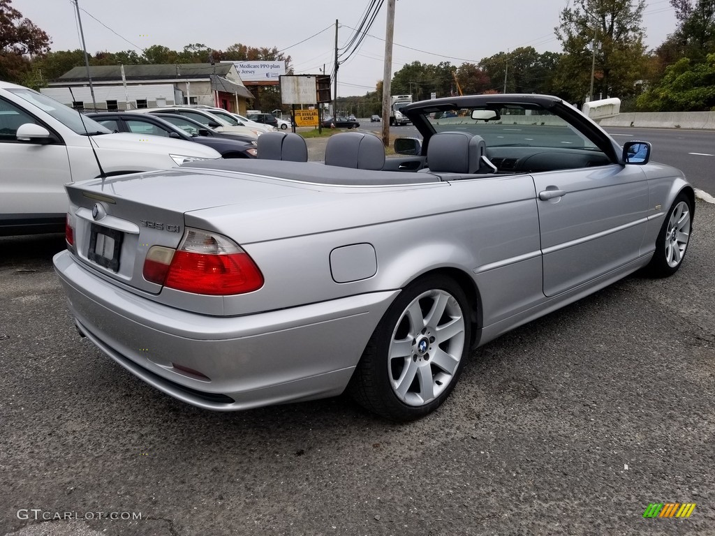 2003 3 Series 325i Convertible - Titanium Silver Metallic / Black photo #3