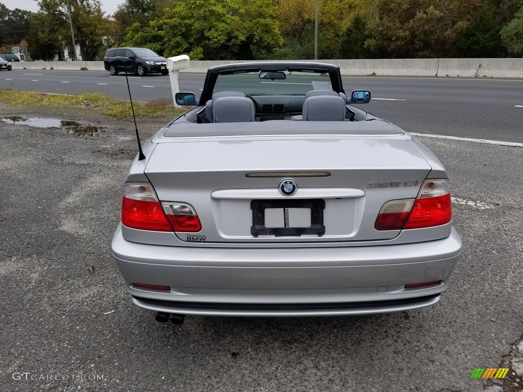 2003 3 Series 325i Convertible - Titanium Silver Metallic / Black photo #4