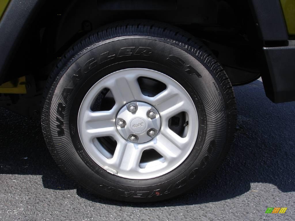2007 Wrangler X 4x4 - Rescue Green Metallic / Dark Slate Gray/Medium Slate Gray photo #6