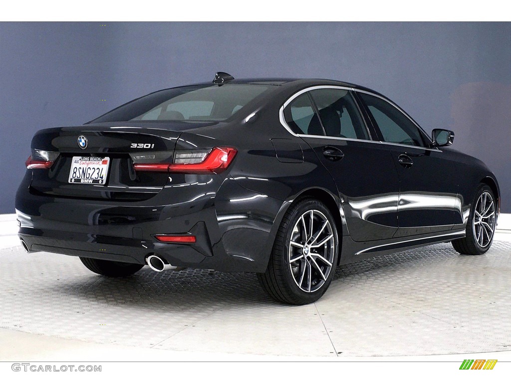 2020 3 Series 330i Sedan - Black Sapphire Metallic / Black photo #13