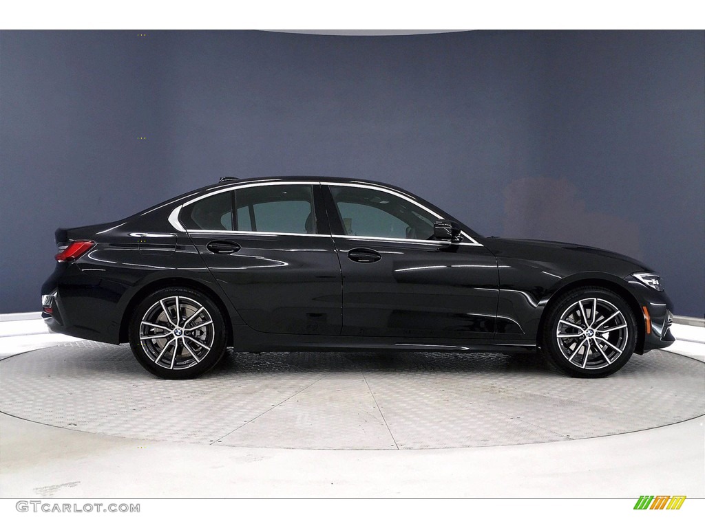 2020 3 Series 330i Sedan - Black Sapphire Metallic / Black photo #14