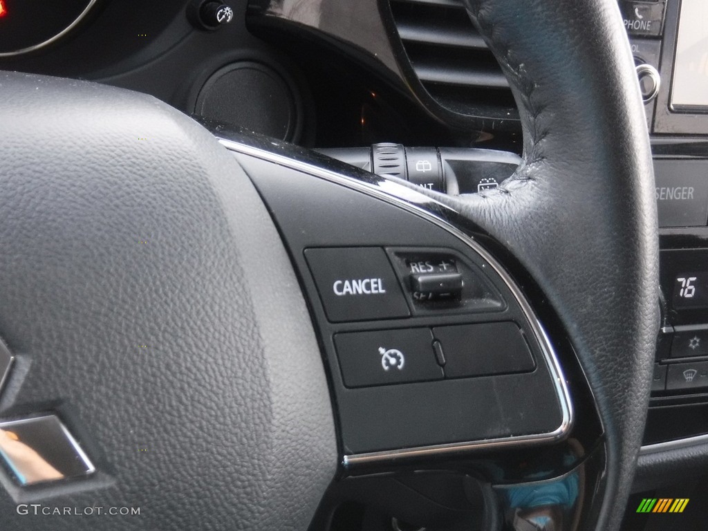 2017 Mitsubishi Outlander ES AWC Black Steering Wheel Photo #139951275