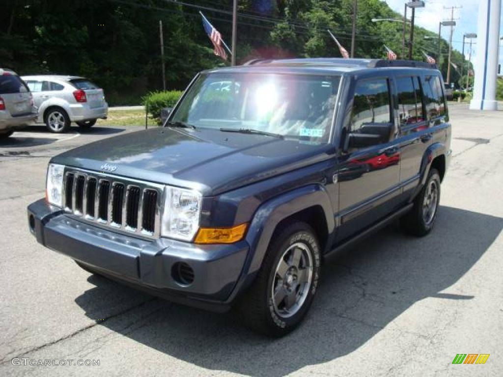 2007 Commander Sport 4x4 - Steel Blue Metallic / Medium Slate Gray photo #5