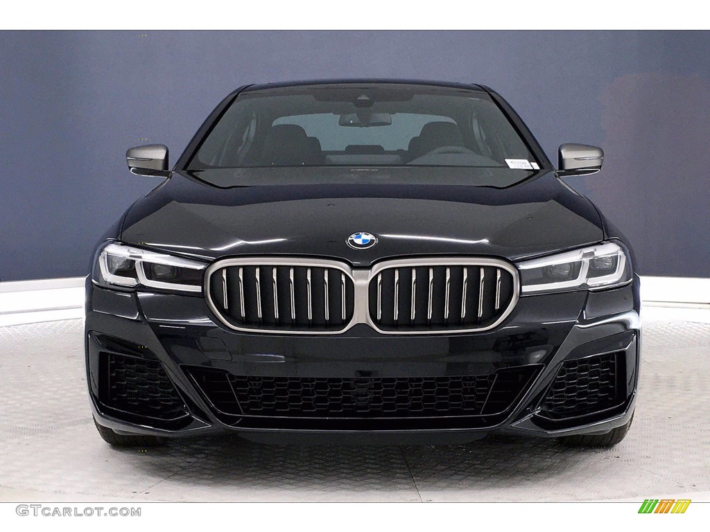2021 5 Series M550i xDrive Sedan - Black Sapphire Metallic / Black photo #2