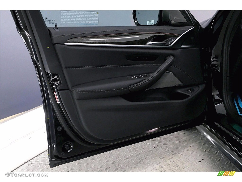 2021 BMW 5 Series M550i xDrive Sedan Black Door Panel Photo #139951743