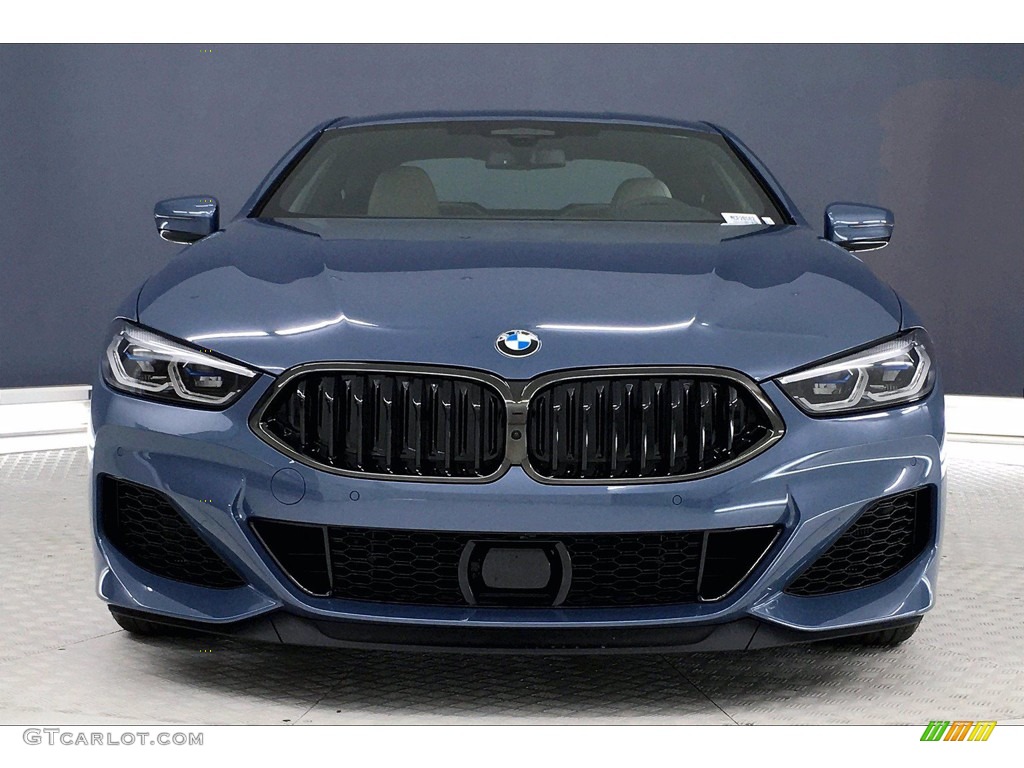 2021 8 Series M850i xDrive Coupe - Barcelona Blue Metallic / Ivory White photo #2