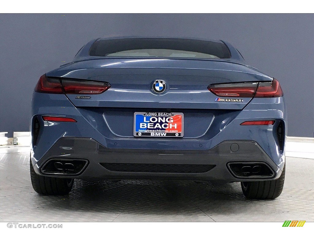 2021 8 Series M850i xDrive Coupe - Barcelona Blue Metallic / Ivory White photo #4