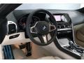 2021 BMW 8 Series Ivory White Interior Steering Wheel Photo