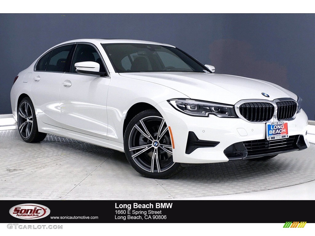 2021 3 Series 330i Sedan - Alpine White / Black photo #1