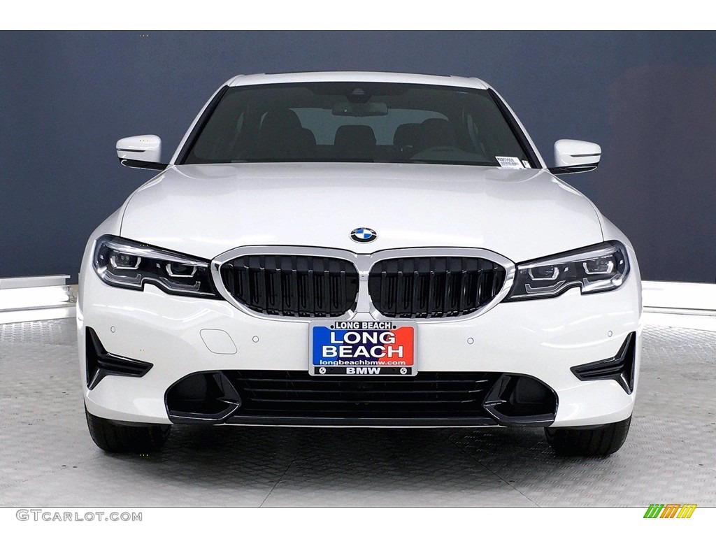 2021 3 Series 330i Sedan - Alpine White / Black photo #2