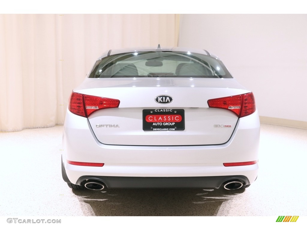 2013 Optima EX - Bright Silver Metallic / Gray photo #16