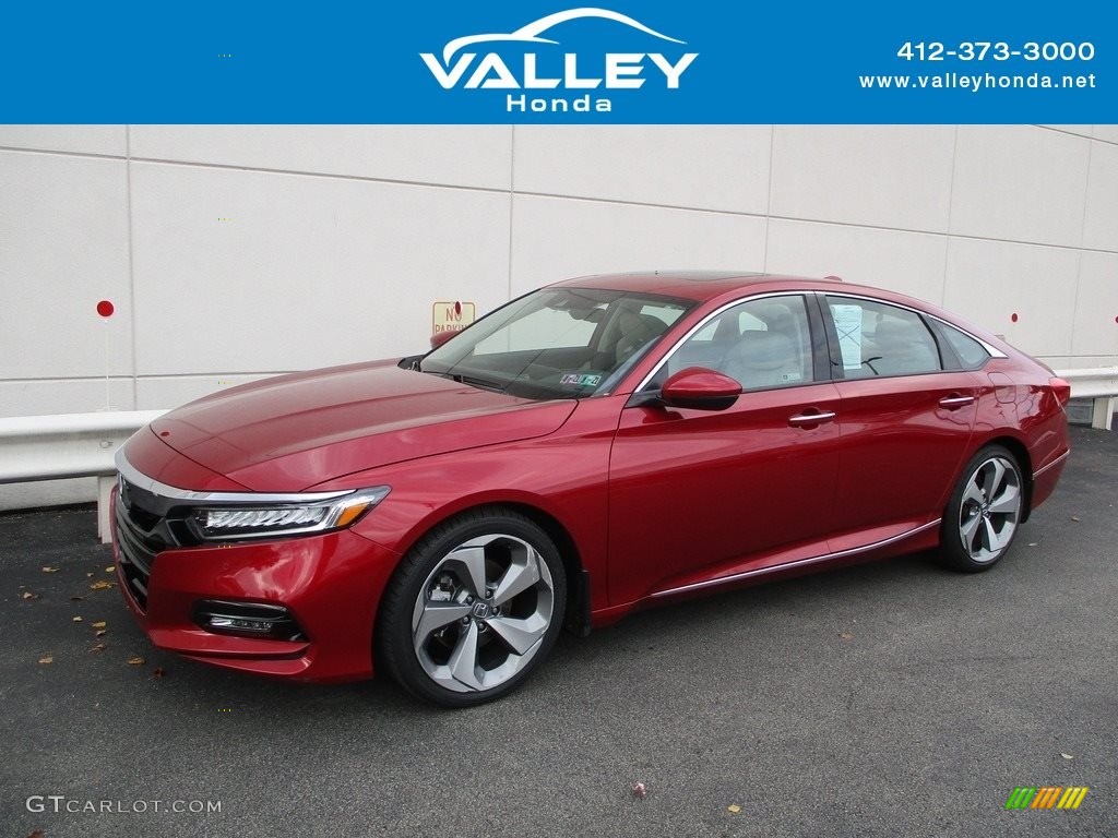 2018 Accord Touring Sedan - Radiant Red Metallic / Gray photo #1