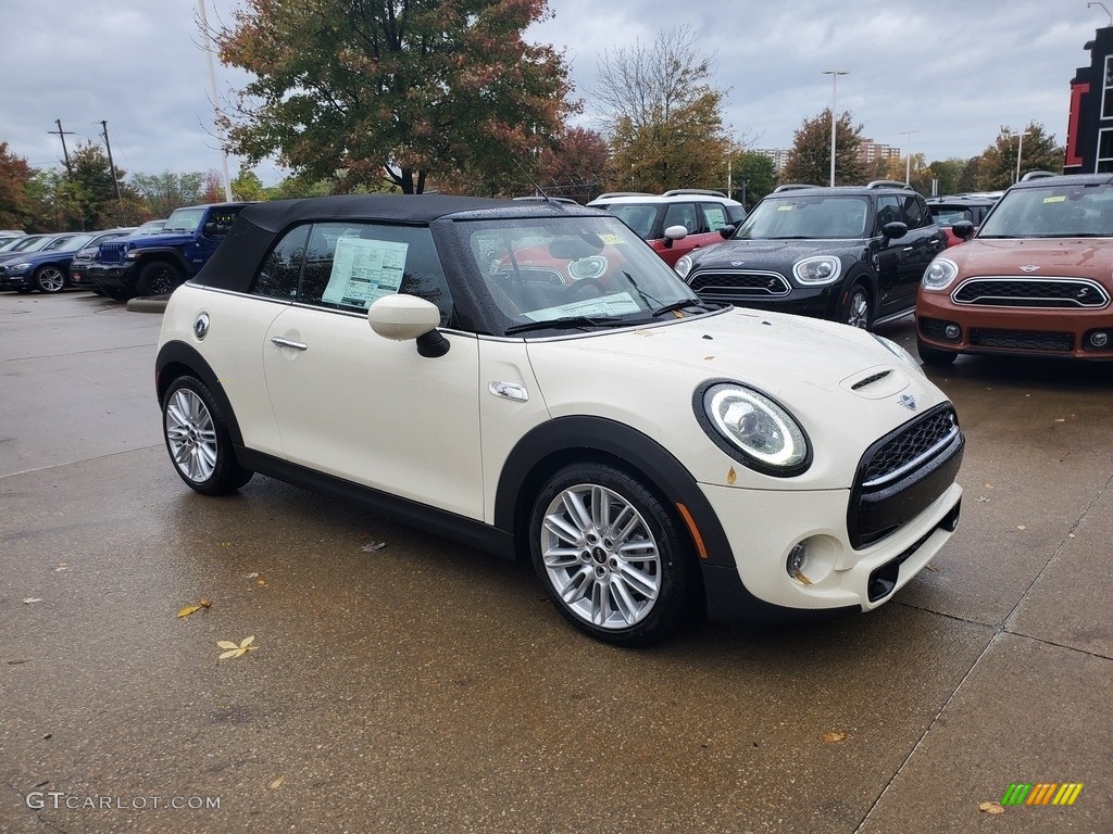 2021 Convertible Cooper S - Pepper White / Chesterfield Malt Brown photo #1