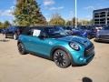 Caribbean Aqua Metallic 2021 Mini Convertible Cooper S Exterior
