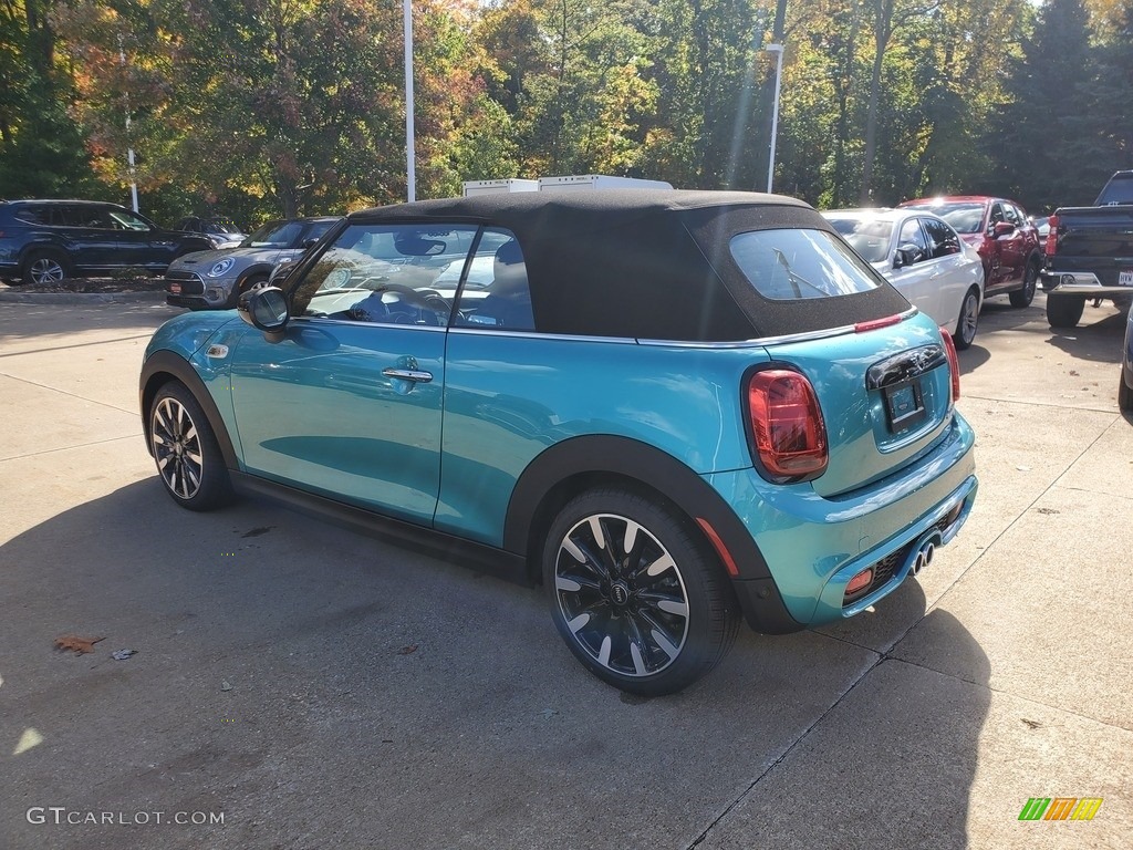 2021 Convertible Cooper S - Caribbean Aqua Metallic / Carbon Black photo #3