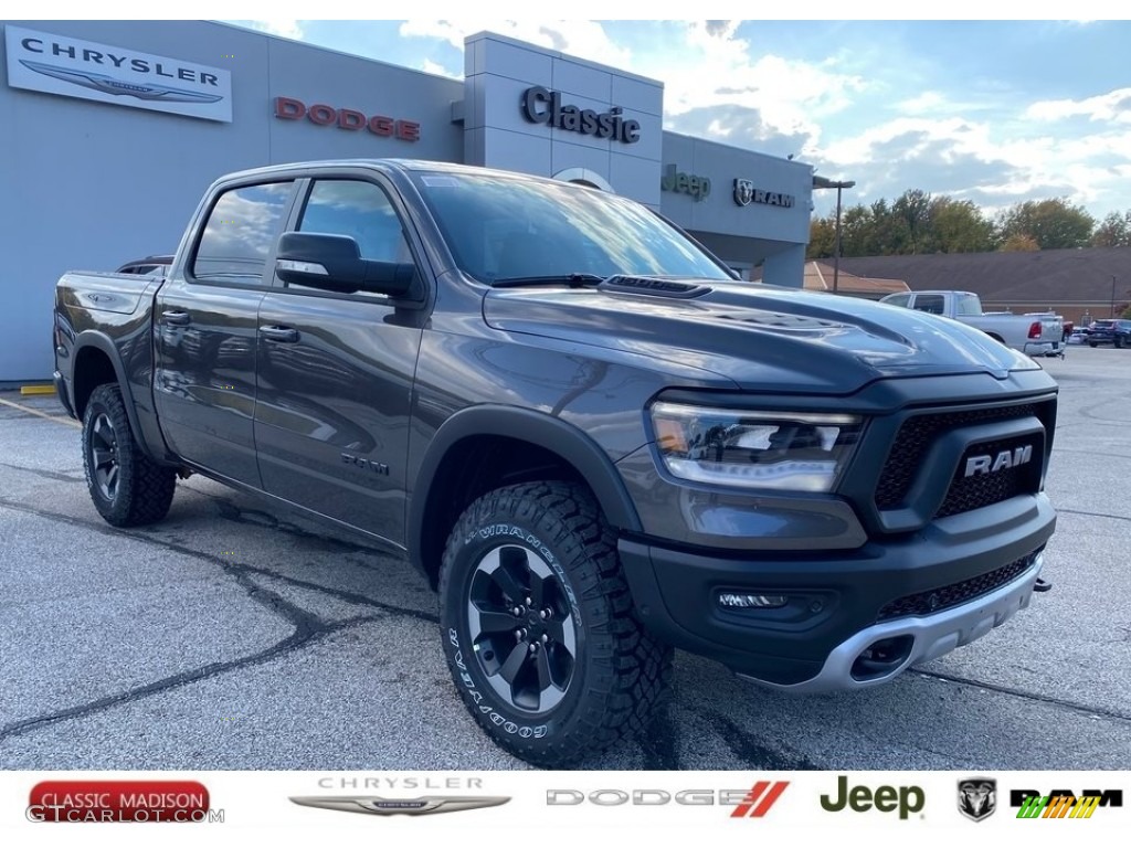 2021 1500 Rebel Crew Cab 4x4 - Granite Crystal Metallic / Black photo #1