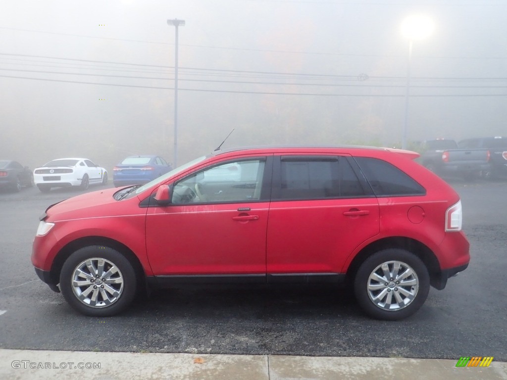 2010 Edge SEL AWD - Red Candy Metallic / Medium Light Stone photo #6