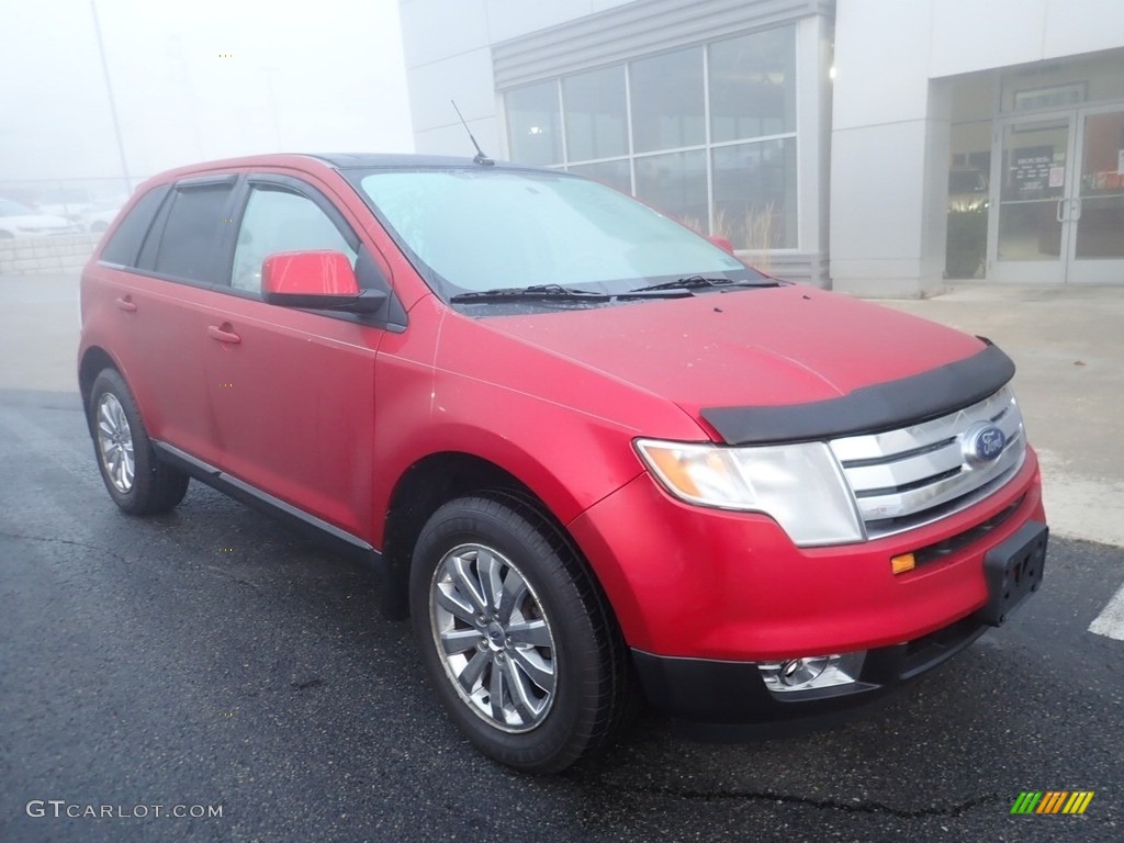 2010 Edge SEL AWD - Red Candy Metallic / Medium Light Stone photo #9