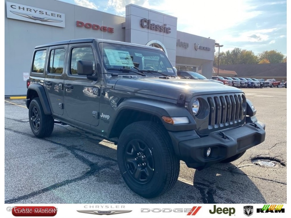 2021 Wrangler Unlimited Sport 4x4 - Sting-Gray / Black photo #1