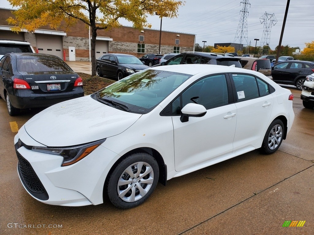 Super White 2021 Toyota Corolla LE Exterior Photo #139957930