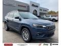 2021 Slate Blue Pearl Jeep Cherokee Latitude Lux 4x4  photo #1