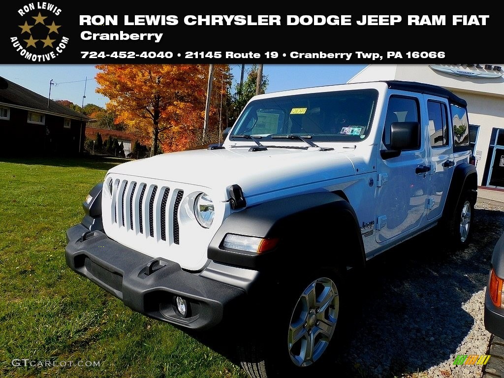 2021 Wrangler Unlimited Sport 4x4 - Bright White / Heritage Tan/Black photo #1