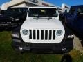 2021 Bright White Jeep Wrangler Unlimited Sport 4x4  photo #2