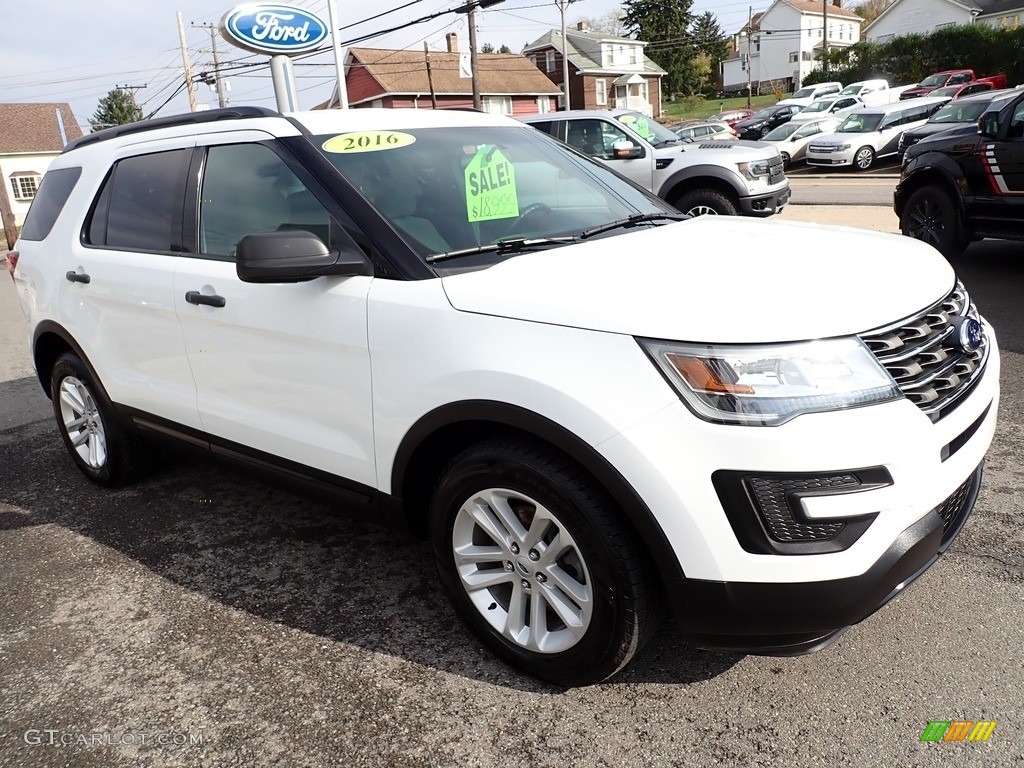 2016 Explorer 4WD - Oxford White / Medium Light Camel photo #8