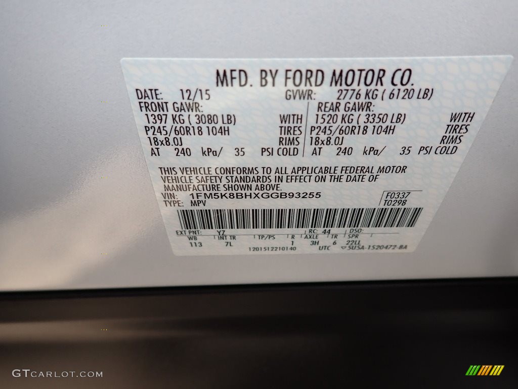 2016 Explorer 4WD - Oxford White / Medium Light Camel photo #15